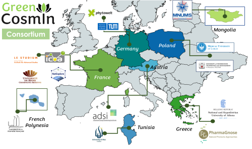 Mapa Green Cosmln