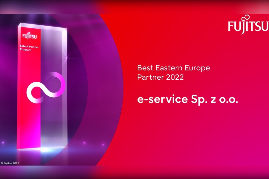 Fujitsu nagrodziło E-service tytułem „Best Eastern Europe Partner 2022[AK1] ” za wspólne projekty z WSIiZ